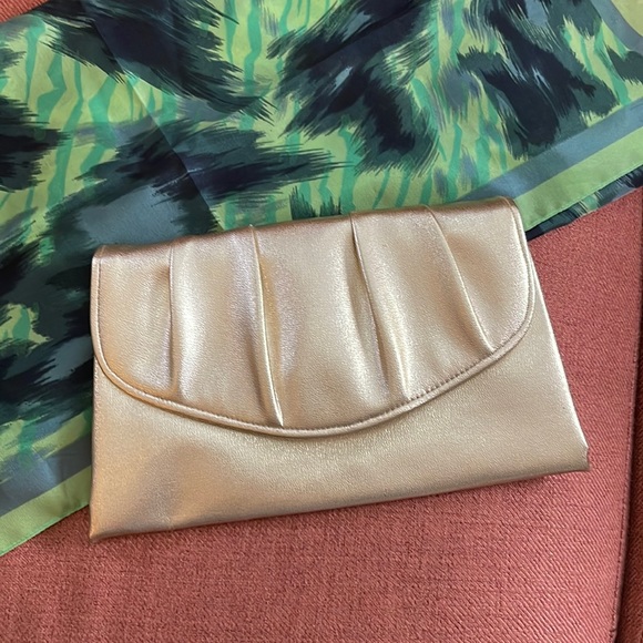 Handbags - Gold Clutch | Vintage